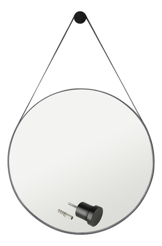 Espelho Grande Moderno De Parede Antigo - 60cm Redondo