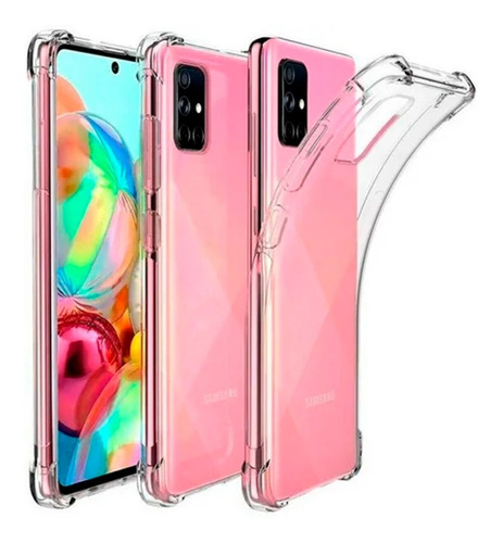 Funda Estuche Forro Transparente Reforzado Para Galaxy A71