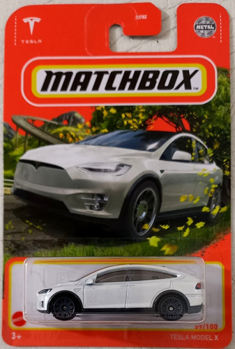 Tesla Model X Blanco Matchbox Mattel 