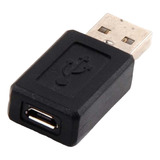 2 Adaptadores Usb Macho 2.0 A Micro Usb Hembra Color Negro