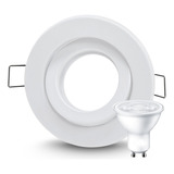 Spot Led Embutir Circular Plastico + Dicro Led 7w Pack X 10