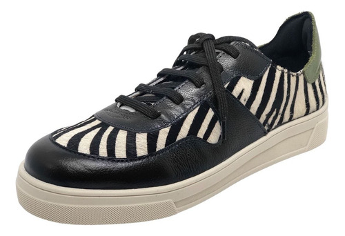 Tenis Moda Tendencia Animal Print Listrado Zebra Cacci