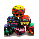 6 Pelotas Antiestrés/hacky Sack Importada  De Guatemala.