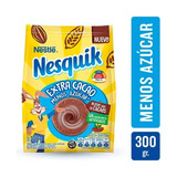 Chocolatada Nesquik Cacao Polvo Nestle Menos Azucar X 300 Gr