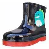 Botas Lluvia Niña Niño Unicornio Dino Hule Plastico Oferta