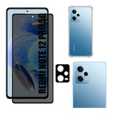 Kit Para Note 12 Pro 5g - Película Privativa + Capa + Câmera