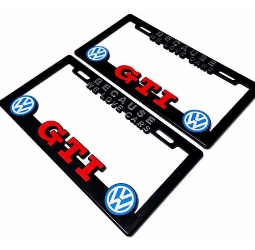 Par (2) Portaplacas Vw Gti Golf Polo