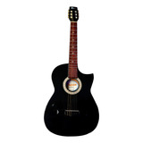 Guitarra Acústica  Irepan Gb01  Curva Color Negra 