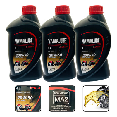 Óleo Lubrificante Yamalube Sae 20w50 Original Yamaha 3 Lts