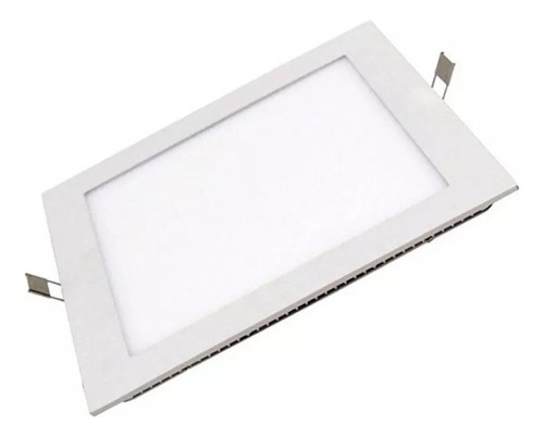 Panel Led Embutir Cuadrado 6w Luz Fria Spot 220v Mayorled Color Blanco