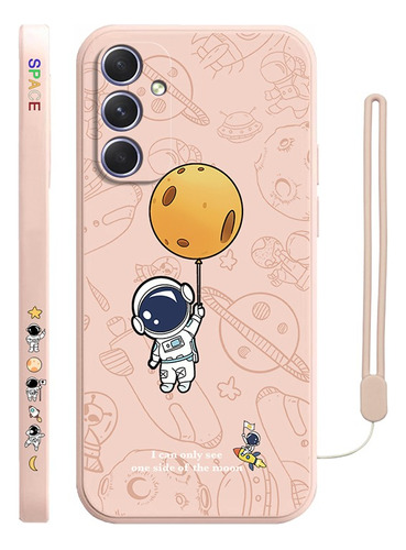 Funda Silicona Para Samsung Diseño De Astronauta +correas