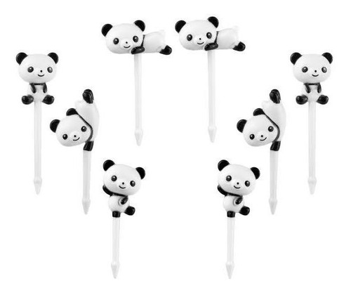 8 Panditas Palitos Palillos Picks Lunch 3d Pandas Animalito 