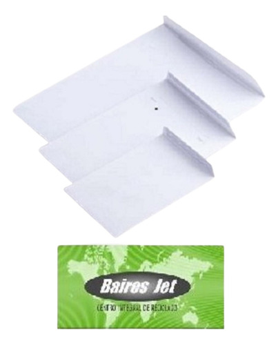 100 Sobres Bj3624 Bolsa Obra Blanco Carta A4 23x32 Cm 90 Grs