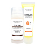 Kit Kojigel + Sun Care Despigmentante Piel Pigmentada