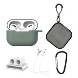 Kit Funda Estuche Correa Muñequera Silicona AirPods Pro