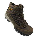 Caribu Media Bota Shock 704-z Crazy Café Piel Vacuno