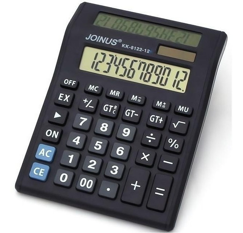 Solar Calculadora Doble Visor Pantalla Grande 12 Digitos