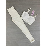 Conjunto De Cropped + Calça C/ Abertura. 2407 Da Chocomel