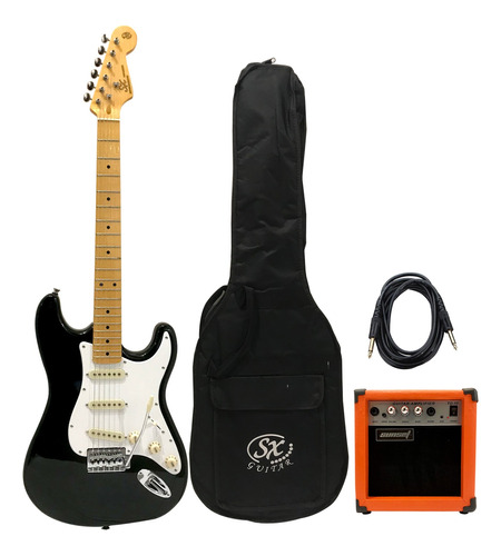  Combo Guitarra Eléctrica Stratocaster Amplificador Funda