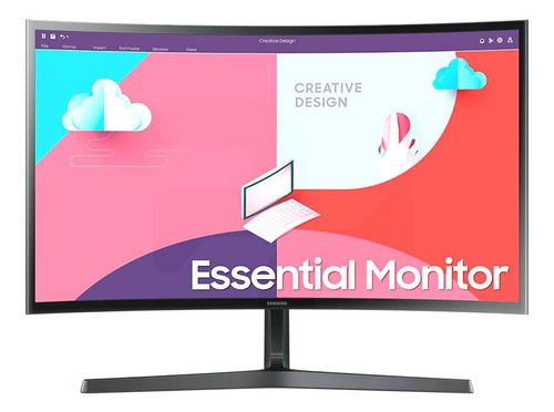 Monitor Curvo Samsung Essential 27in 75hz Fhd Freesync Vesa Color Negro