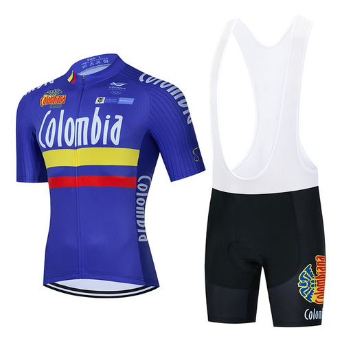 Set Ciclismo Colombia 2023 Jersey Short Bib Bici Ruta Mtb