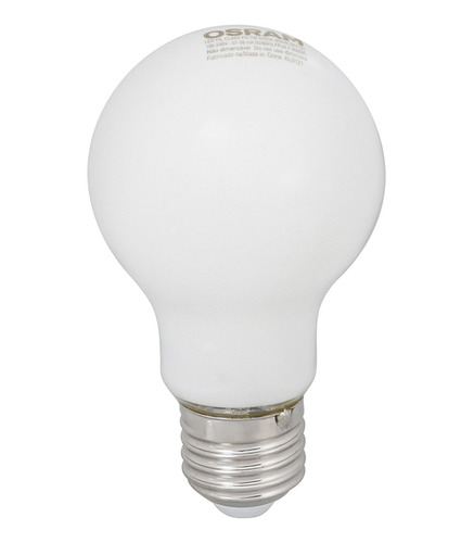Lmpada Led De Filamento Bulbo Leitosa Luz Branca 7w Osram Bi