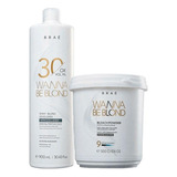 Braé Wanna Blond Kit Pó Descolorante 500g + Ox 30 Vol. 900ml