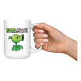 Taza Mug Grande Plantas Vs Zombies Diseño 2