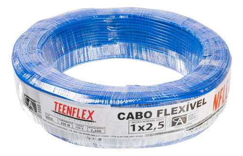 Fio Cabo Flexivel 2,5mm Rolo 100 Metros.