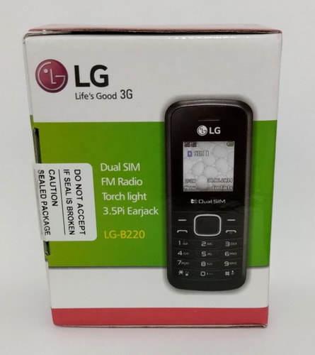 Celular LG B220 3g Simples De Botão Dual Chip Rádio Fm Idoso
