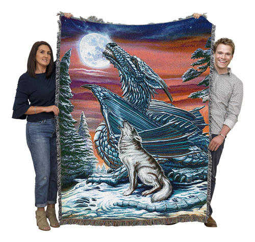 Pure Country Weavers Moonsong Wolf And Dragon Manta De Ed Be