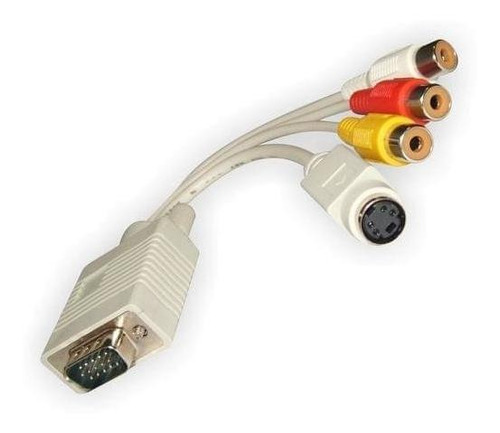 Cable Vga M A Rca O S-video Con Audio Nisuta Nscvgrc