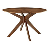 Modway Crossroads - Mesa De Comedor Redonda De Madera De 47