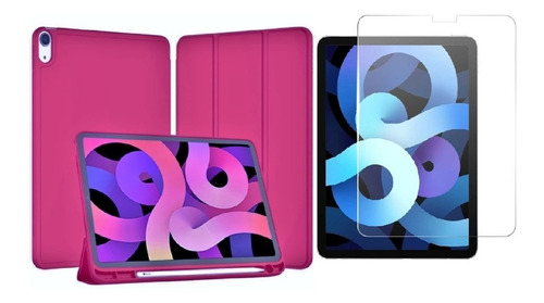 Estuche Smart Case + Vidrio Para iPad Air 5 2022 10.9  M1