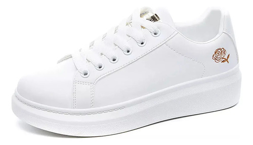 Zapatos De Tenis Cómodos De Cuero Pu De Moda Para Mujer | MercadoLibre