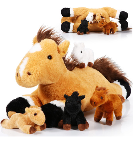 Lenwen Juego De 5 Piezas De Adorable Caballo De Peluche De 1