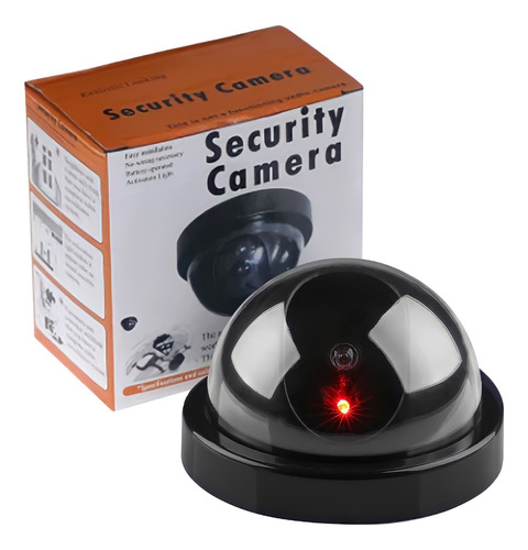 Camara Domo Exterior Seguridad Falsa Con Led Intermitente