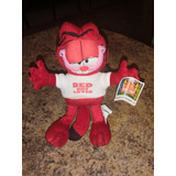 Garfield Peluche Vintage Amante Rojo 