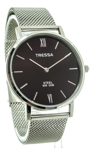 Reloj Tressa Malla Tejida Acero Sumergible Garantía Oficial 