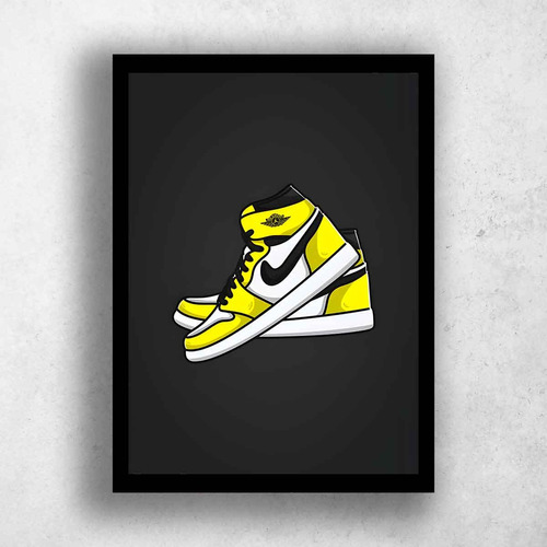 Quadro Decorativo Nike Jordan Tamanho A3