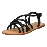 Sandalias Tommy Hilfiger Para Mujer Mod Strappy 6668 D3