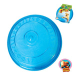 Brinquedo Frisbee Disco Cães Flex Sabor Frango - Chalesco Cor Azul