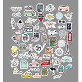 Stickers Viajes Mundo Travel Vinilos Calcos Termos Compu X56