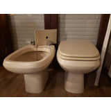 Juego De Inodoro Y Bidet Ferrum Verona Jazmin 