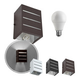 Kit 5 Arandela Frisada + Lâmpada Led 12w Luminária Ext St298