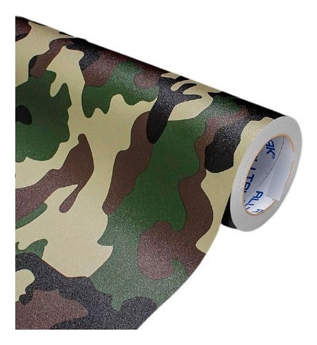 Vinil Adesivo Envelopamento De Carro Moto Camuflado 1m X68cm