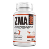 Zma Pro 180 Cápsula Magnésio Zinco Boro Cromo Selênio Cálcio Sabor Sem Sabor