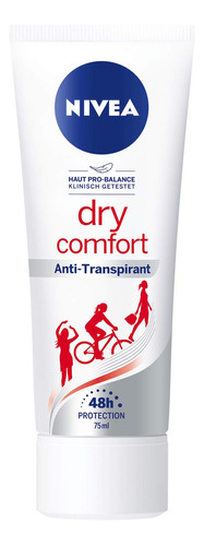 Nivea Dry Comfort Crema Desodorante Antitranspirante, 2.5 .