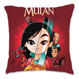Mulan Princesa Disney Shang Mushu Cojín Decorativo 40x40