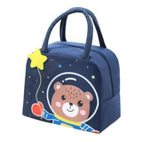 Lancheira Bolsa Térmica Kids Escolar Creche Bebê Bichinhos Cor Astronauta